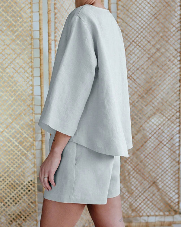 Conjunto feminino short e blusa MIRIAM