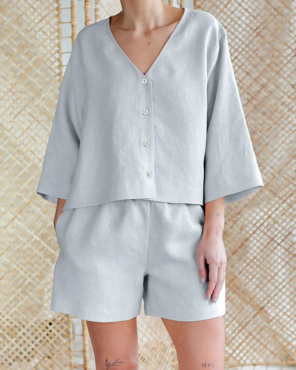 Conjunto feminino short e blusa MIRIAM